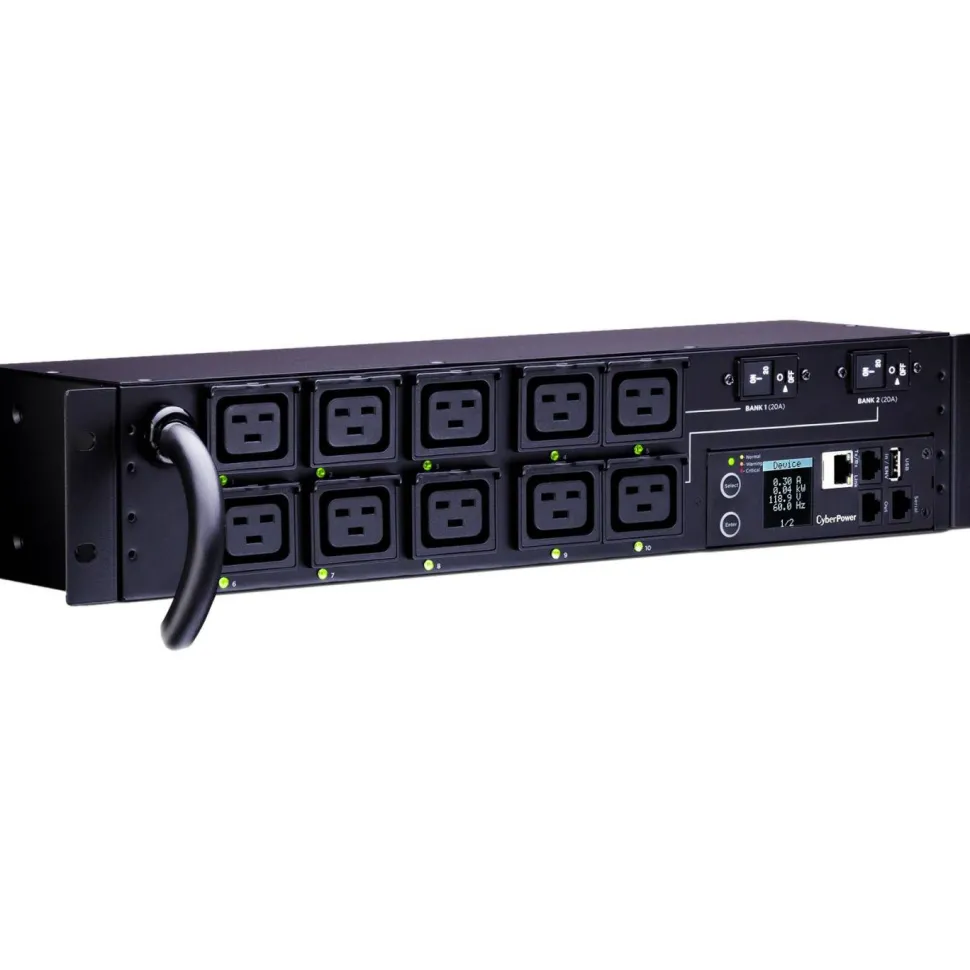 CyberPower PDU81009 200 - 240 VAC 30A Switched Metered-by-Outlet PDU