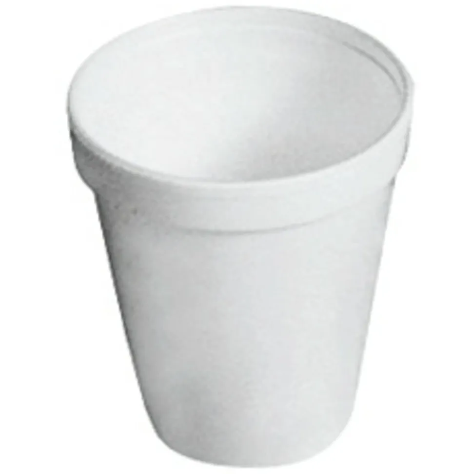 Dart Insulated Foam Drinking Cups, White, 8 Oz, Bag Of 25