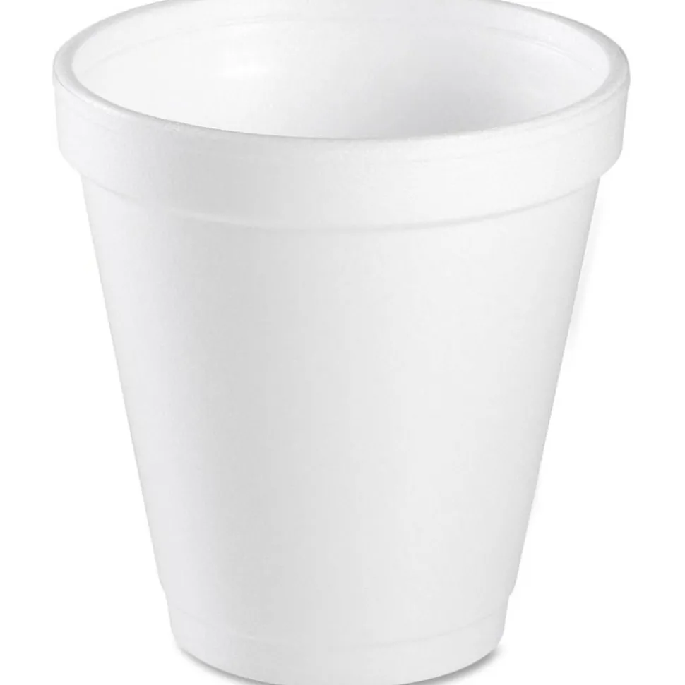 Dart Insulated Styrofoam Drinking Cups, White, 10 Oz, Box Of 25