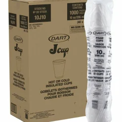 Dart J Cup 10 oz Insulated Foam Cups