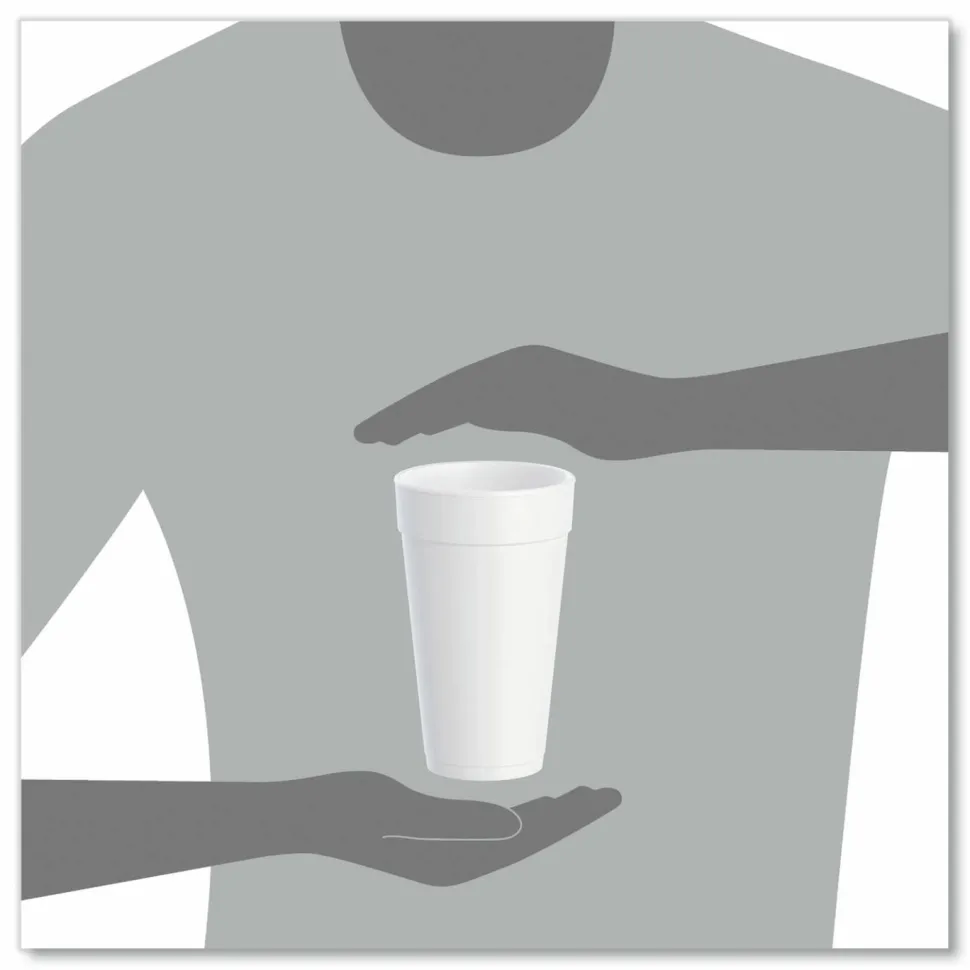 Dart J Cup 20 oz Insulated Foam Cups