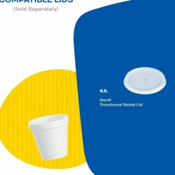 Dart J Cup 4 oz Insulated Foam Cups