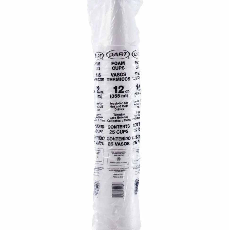 Dart J Cup 12 oz Insulated Foam Cups