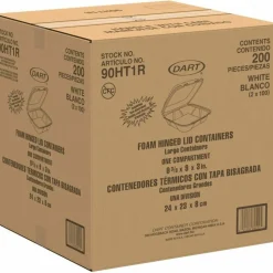 Dart Large Carryout Foam Trays, 1 Compartment, 9