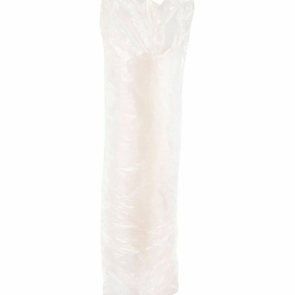 Dart Lift-n-Lock Lid With Straw Slot For Foam Cups, 16 Oz, Translucent, Pack Of 1,000
