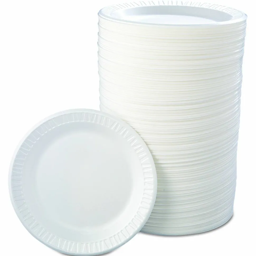 Dart Classic 9" Dinnerware Plates, White, Pack of 500 Plates