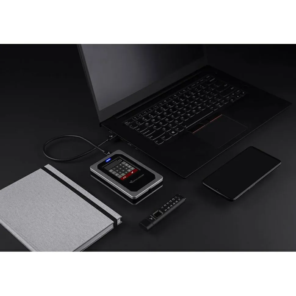 DataLocker DL4 FE 2 TB Portable Hard Drive - External - TAA Compliant