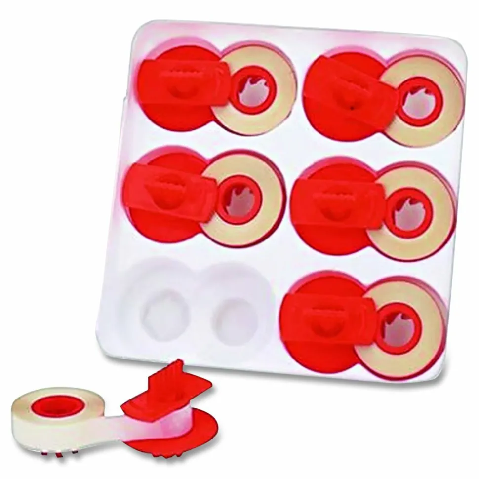 Dataproducts R51816 Compatible Low-Tack Lift-Off Tape, Clear, 6/Box