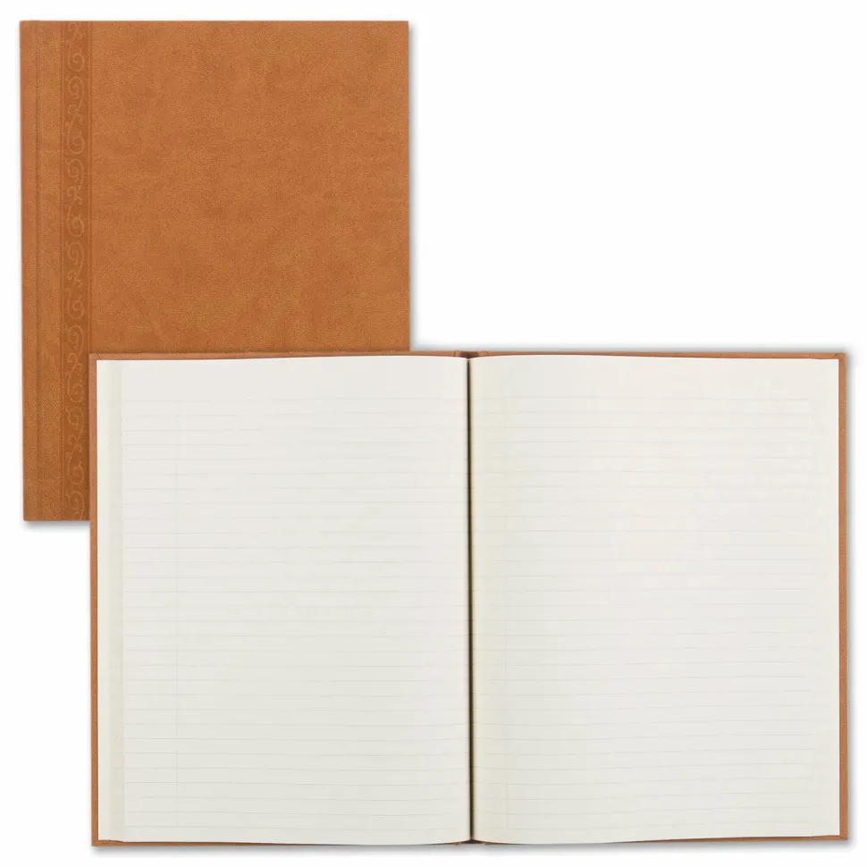 Da Vinci Perfect Binding Executive Hard-Cover Journal, 9 1/4" x 7 1/4", Tan