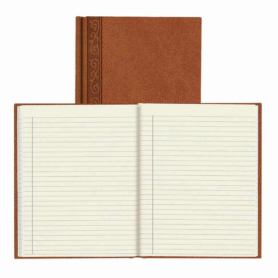 Da Vinci Perfect Binding Executive Hard-Cover Journal, 8 1/2" x 11", Tan