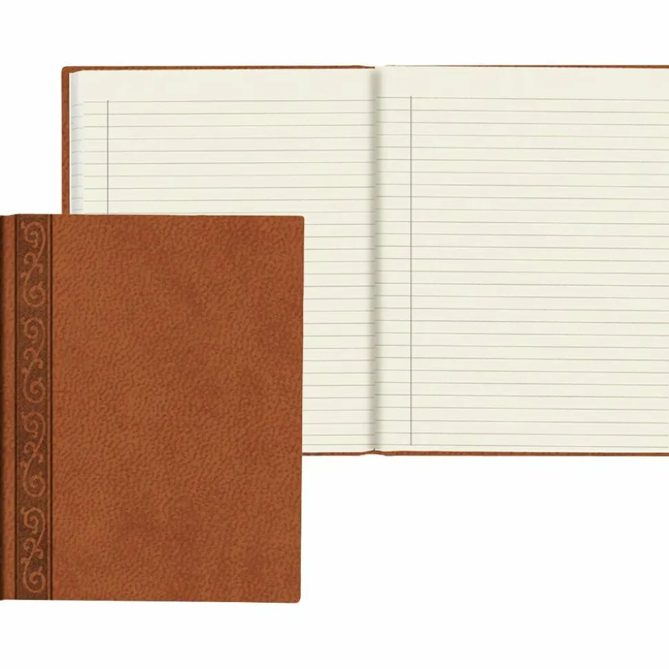 Da Vinci Perfect Binding Executive Hard-Cover Journal, 8 1/2" x 11", Tan
