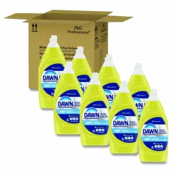 Dawn Professional Manual Pot/Pan Dish Detergent, Lemon Scent, 38 oz Bottle, 8/Carton