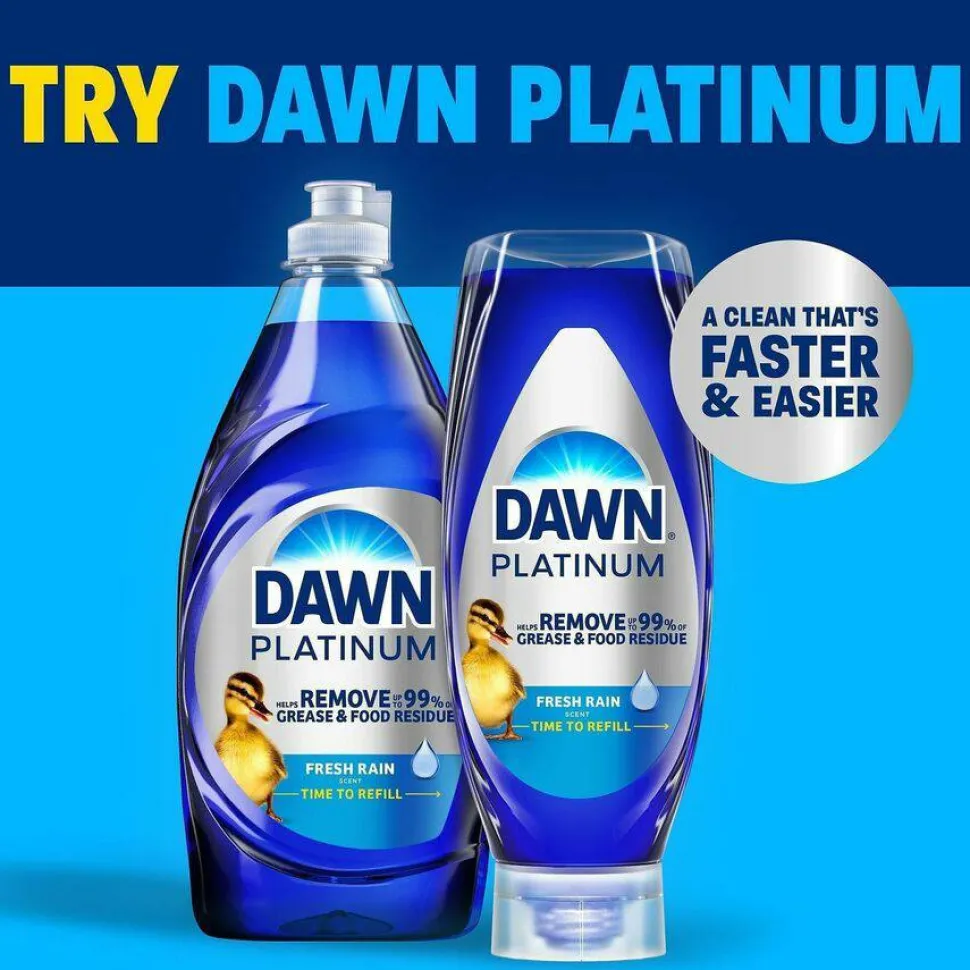 Dawn Ultra Liquid Dish Detergent, Apple Blossom Scent, 38 oz Bottle, 8/Carton