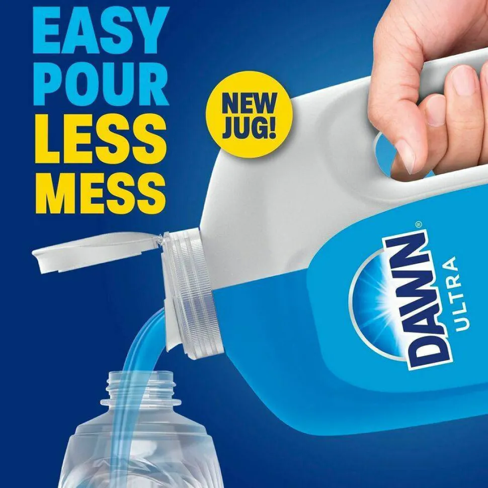 Dawn Ultra Liquid Dish Detergent, Apple Blossom Scent, 38 oz Bottle, 8/Carton