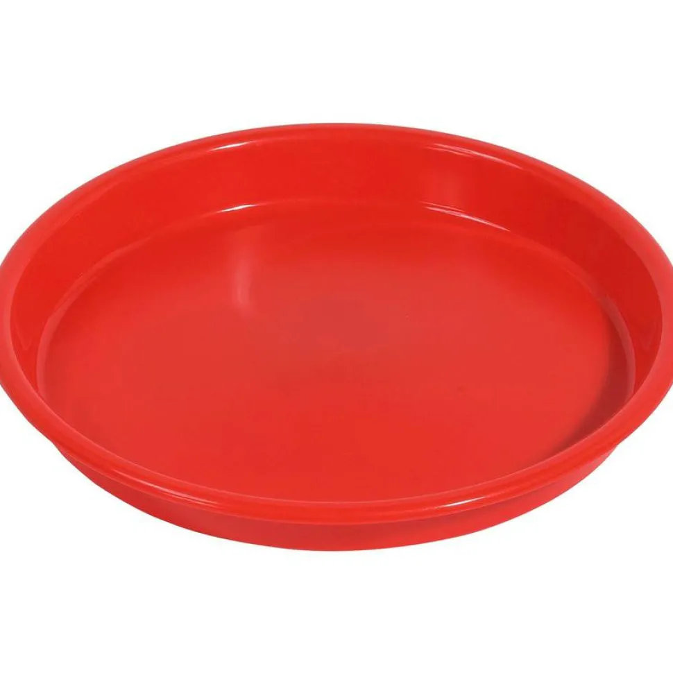 deflecto Little Artist's Antimicrobial Craft Tray, 13" Dia., Red