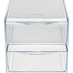 Deflecto Stackable Cube With 2 Drawers, 6