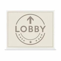Deflecto Anti-Glare Double-sided Sign Holder, Landscape, 8.7"H x 11.1"W x 3.3"D, Acrylic, Clear, 879301