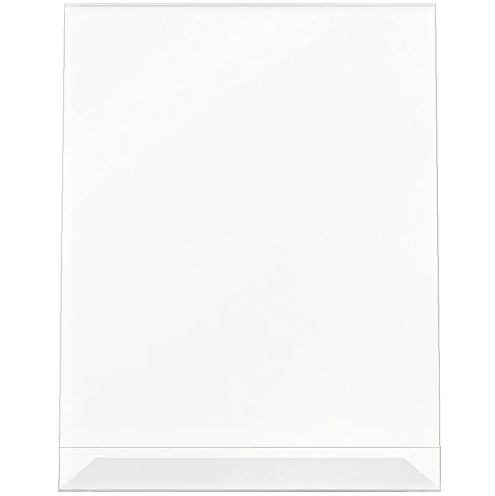 Deflecto Anti-Glare Slanted Sign Holder, Portrait, 11" x 8 1/2", Clear