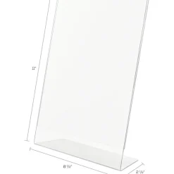 Deflecto Anti-Glare Slanted Sign Holder, Portrait, 11