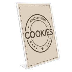 Deflecto Anti-Glare Slanted Sign Holder, Portrait, 11