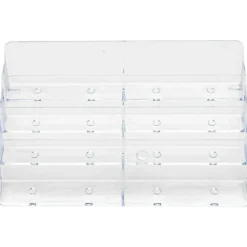 Deflecto 8-Compartment Business Card Holder, 3 7/8
