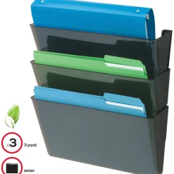 Deflecto DocuPocket Letter Size Wall Files, 19