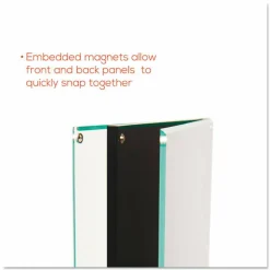 Deflecto Double-Sided Sign Stand, 56"H x 12 9/10"W x 12 9/10"D, Black