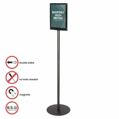 Deflecto Double-Sided Sign Stand, 56