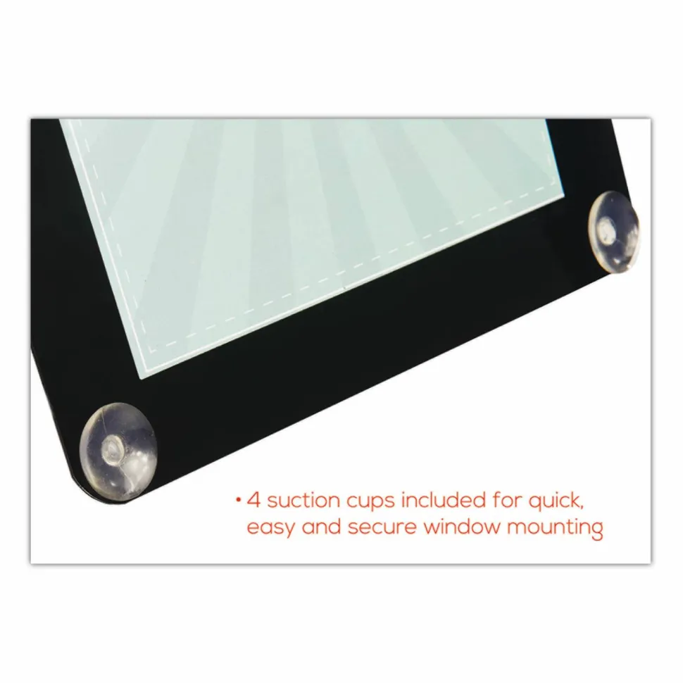 deflecto Double-sided Window Display Sign - Come in, we're open Print/Message - 8.5"x 11" - Rectangular Shape - 899102