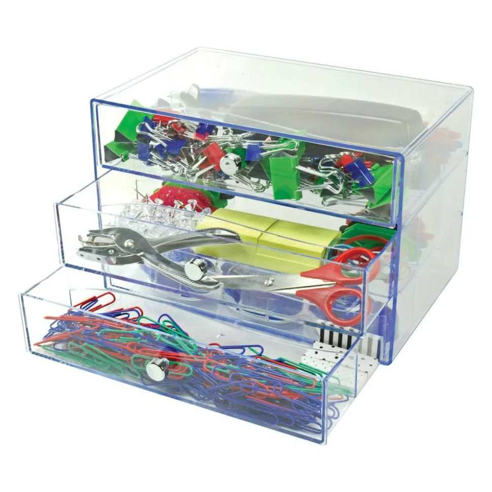Deflecto 3-Drawer Storage Organizer