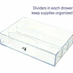 Deflecto 3-Drawer Storage Organizer