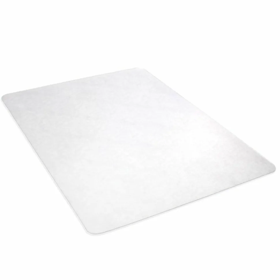 Deflecto Earth Source Chair Mat For Hard Floors, Straight Edge, 46" x 60", Clear