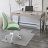 deflecto EconoMat Antimicrobial Chair Mat for Hard Floors, Rectangular with Lip, Straight Edges, 36" x 48", Clear