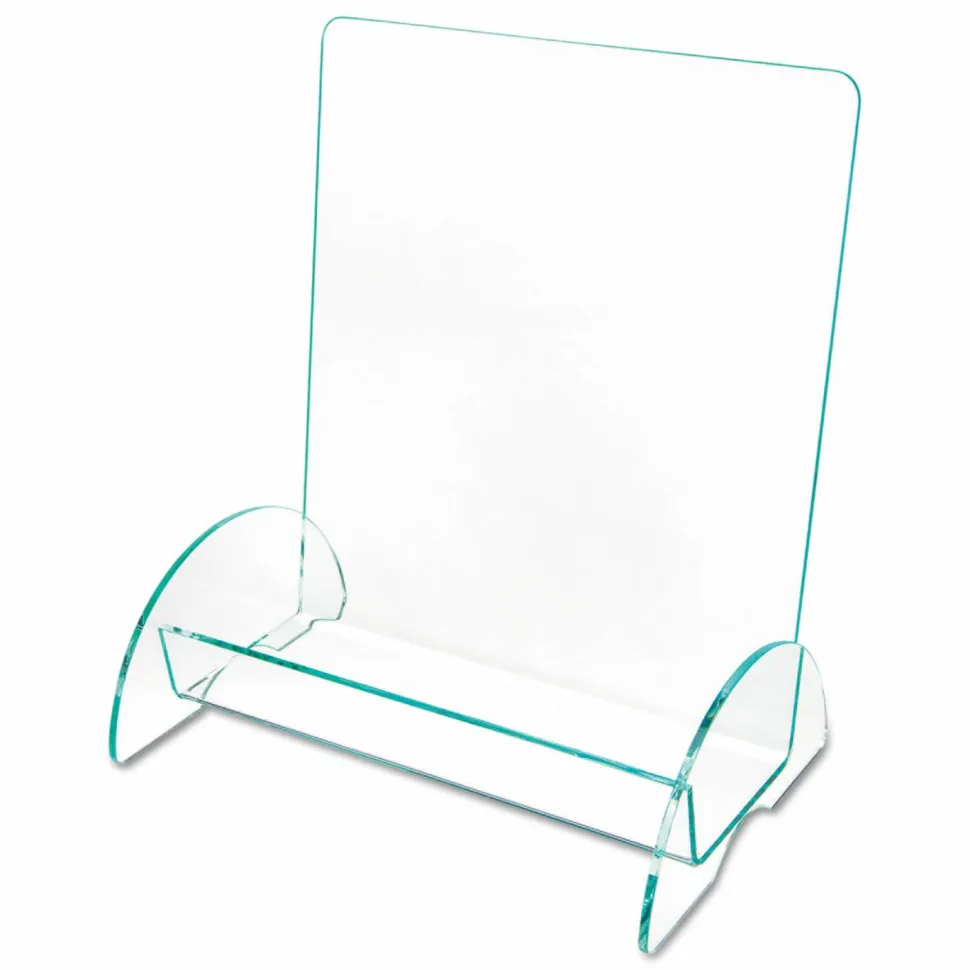 deflecto Euro-Style DocuHolder, Magazine Size, 9.81w x 6.31d x11h, Green Tinted
