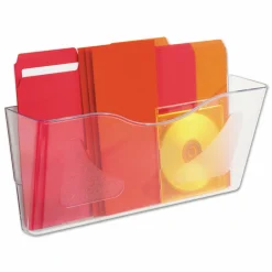 deflecto Euro-Style DocuPocket Landscape Wall File, Larger Files/Tabloid Size, 15