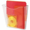 deflecto Euro-Style DocuPocketPortrait Wall File, A4/Legal/Letter/Magazine/Portfolio Size, 10.25" x 4" x 10", Clear