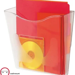 deflecto Euro-Style DocuPocketPortrait Wall File, A4/Legal/Letter/Magazine/Portfolio Size, 10.25