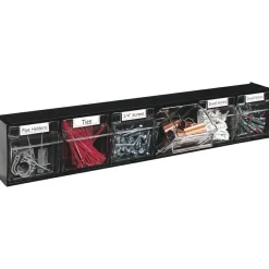 Deflecto Interlocking Horizontal Tilt Bin, 6 Bins, Small Size, 4 1/2