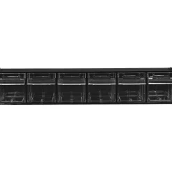 Deflecto Interlocking Horizontal Tilt Bin, 6 Bins, Small Size, 4 1/2