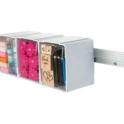 Deflecto Mounting Bar for Storage Box, Organizer Canister - Aluminum