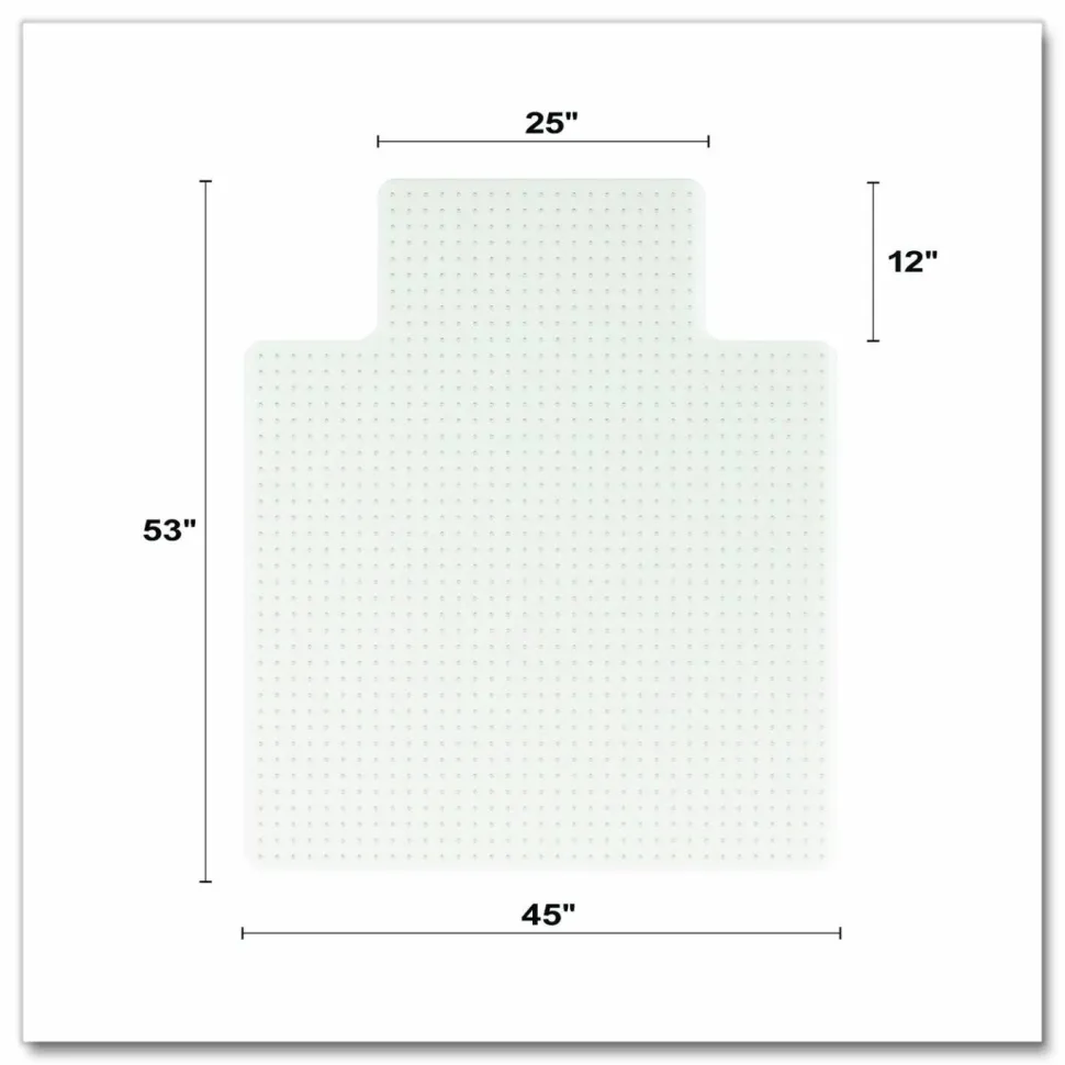 Deflecto OceanMat Chair Mat for Carpet - Commercial, Low Pile, Chair, Carpeted Floor - 53"x 45" Depth - CM1K232OCB