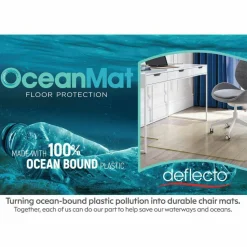 Deflecto OceanMat Chairmat - Hard Floor, Wood Floor, Tile Floor, Laminate Floor, Floor, Commercial45