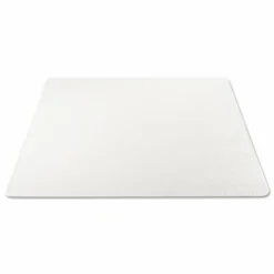 deflecto RollaMat Frequent Use Chair Mat for Medium Pile Carpeted Floors, Rectangular, Beveled Edges, 46