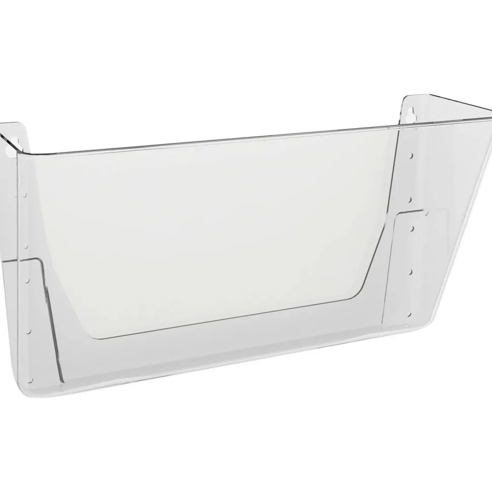 Deflecto Single Compartment Letter Size Stackable Wall File, Clear