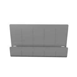 Deflecto Standing Desk Privacy Panel Organizer, Gray