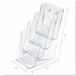 Deflecto Stand-Tall Countertop Leaflet Size Literature Display, 10