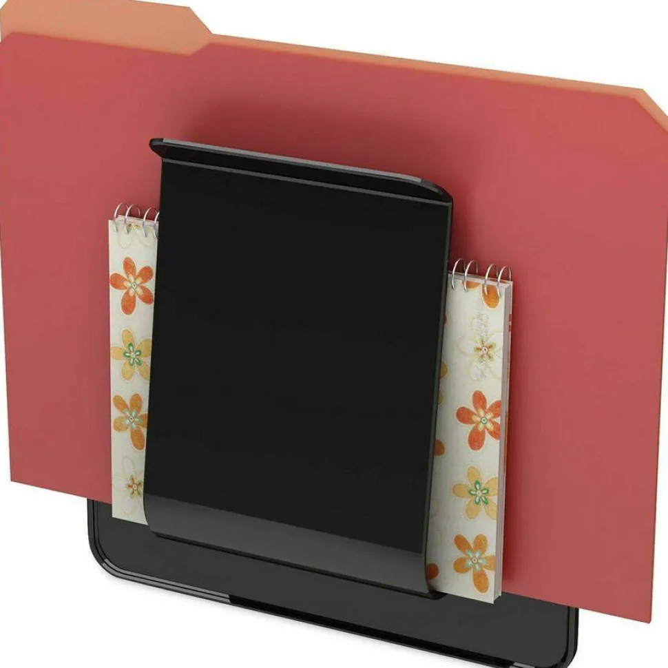 deflecto Stand Tall Wall File, Legal/Letter/Oversized Size, 9.25" x 10.63", Black