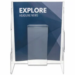 Deflecto Stand-Tall Wall Mount Leaflet Size Literature Display, 11 3/4