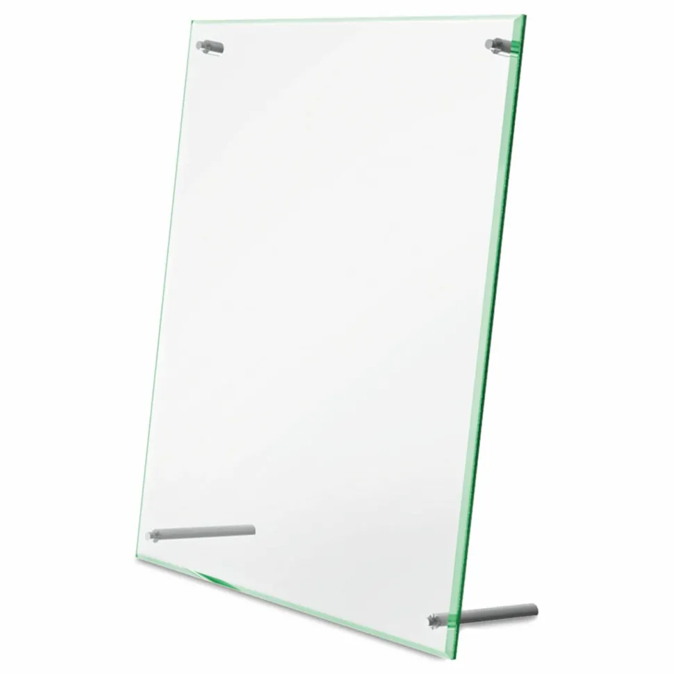 Deflecto Superior Image Beveled Edge Sign Holder, 12 5/8"H x 10 1/6"W x 3 3/8"D, Clear
