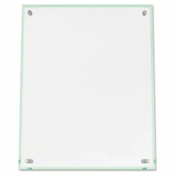 Deflecto Superior Image Beveled Edge Sign Holder, 12 5/8"H x 10 1/6"W x 3 3/8"D, Clear